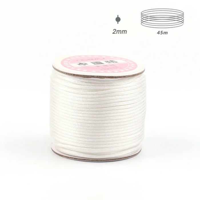 TYRY.HU 20-80 metri Collana masticabile per bambini Accessori 1.5mm/2mm/2.5mm Cavo in nylon di seta satinata per catena ciuccio per bambini Strumenti fai da te